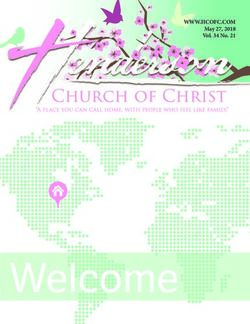 WWW.HCOFC.COM May 27, 2018 Vol. 34 No. 21 - Henderson Church of Christ