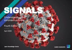 SIGNALS Understanding the coronavirus crisis - Fourth Edition - Ipsos
