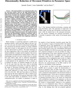 Dimensionality Reduction of Movement Primitives in Parameter Space - IAS TU Darmstadt