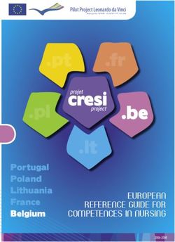 Portugal Poland Lithuania France Belgium - EUROPEAN REFERENCE GUIDE FOR COMPETENCES IN NURSING