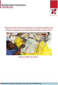 Program of the "Second symposium on tropical medicine and infectious diseases in an international military context 2019"