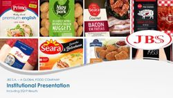 Institutional Presentation - JBS S.A - A GLOBAL FOOD COMPANY JBS S.A - UMA COMPANHIA GLOBAL DE ALIMENTOS JBS S.A - A GLOBAL FOOD COMPANY