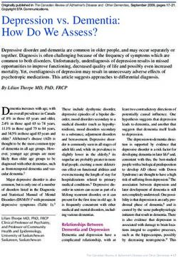 Depression vs. Dementia: How Do We Assess? - Alzheimer ...