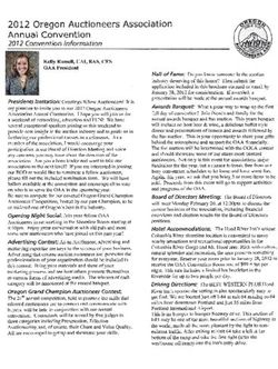 2012 Oregon Auctioneers Association Annual Convention