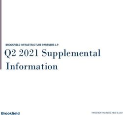 Q2 2021 Supplemental Information - BROOKFIELD INFRASTRUCTURE PARTNERS L.P - THREE MONTHS ENDED JUNE 30, 2021 - Brookfield Infrastructure ...