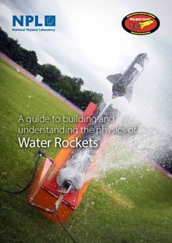 Water Rockets A guide to building and understanding the physics of