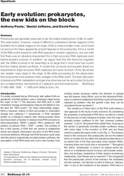 Early evolution: prokaryotes, the new kids on the block
