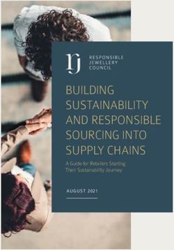 BUILDING SUSTAINABILITY AND RESPONSIBLE SOURCING INTO SUPPLY CHAINS - A Guide for Retailers Starting Their Sustainability Journey