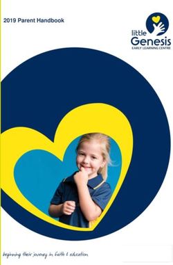 2019 Parent Handbook - Little Genesis