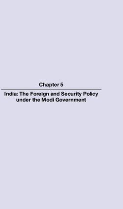 India: The Foreign and Security Policy under the Modi Government