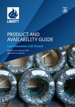 PRODUCT AND AVAILABILITY GUIDE - Low Relaxation (LR) Strand Effective from: February 2019 Applicable for: Australia - Liberty OneSteel