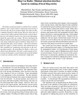 Blog Car Radio: Minimal attention interface based on ranking of local blog entries