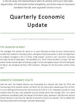 Quarterly Economic Update - Northeast Investment Group