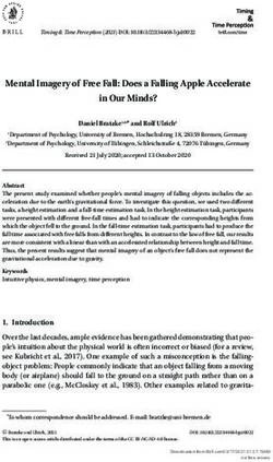 Mental Imagery of Free Fall: Does a Falling Apple Accelerate in Our Minds? - Brill