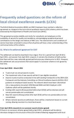 Frequently asked questions on the reform of local clinical excellence awards (LCEA) - NHS Employers