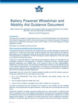 Battery Powered Wheelchair and Mobility Aid Guidance Document - IATA