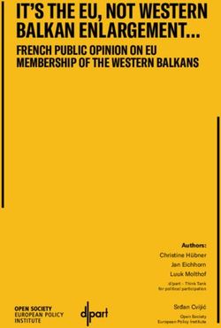 IT'S THE EU, NOT WESTERN BALKAN ENLARGEMENT - FRENCH PUBLIC OPINION ON EU MEMBERSHIP OF THE WESTERN BALKANS