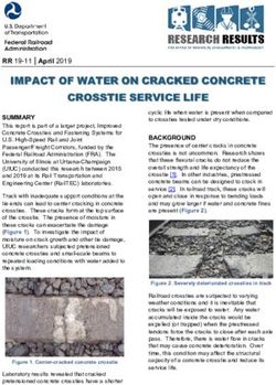 IMPACT OF WATER ON CRACKED CONCRETE CROSSTIE SERVICE LIFE