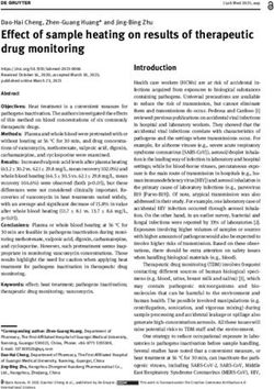 Effect of sample heating on results of therapeutic drug monitoring - De Gruyter