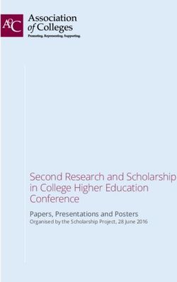 Second Research and Scholarship in College Higher Education Conference - Papers, Presentations and Posters Organised by the Scholarship Project ...
