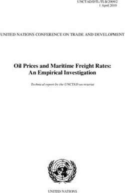 Oil Prices and Maritime Freight Rates: An Empirical Investigation - UNITED NATIONS CONFERENCE ON TRADE AND DEVELOPMENT