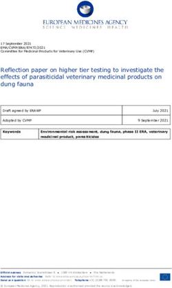 Reflection paper on higher tier testing to investigate the effects of parasiticidal veterinary medicinal products on dung fauna
