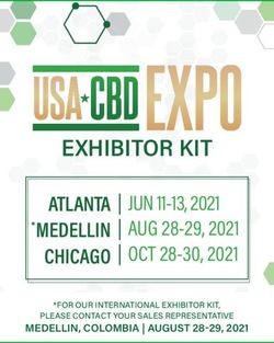 MEDELLIN, COLOMBIA | AUGUST 28-29, 2021 - *FOR OUR INTERNATIONAL EXHIBITOR KIT, PLEASE CONTACT YOUR SALES REPRESENTATIVE