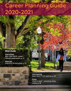 Career Planning Guide 2020-2021 - Virginia Tech