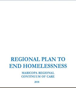 REGIONAL PLAN TO END HOMELESSNESS - MARICOPA REGIONAL CONTINUUM OF CARE 2018 - City of Chandler