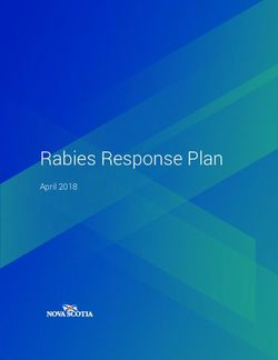 Rabies Response Plan April 2018 - April 2018 - Government of Nova Scotia