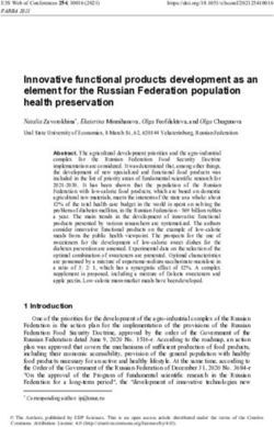 Innovative functional products development as an element for the Russian Federation population health preservation - E3S Web of Conferences