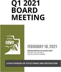 Q1 2021 BOARD MEETING - FEBRUARY 18, 2021 REMOTE MEETING VIA GOOGLE MEET - Utah.gov