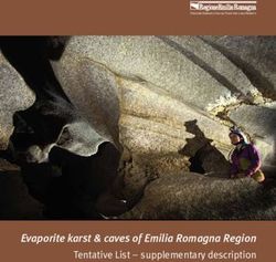 Evaporite karst & caves of Emilia Romagna Region - Tentative List - supplementary description - La Vena ...