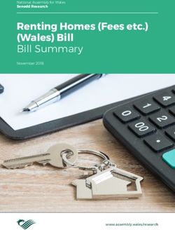Renting Homes (Fees etc.) (Wales) Bill - Bill Summary November 2018 - National Assembly for Wales