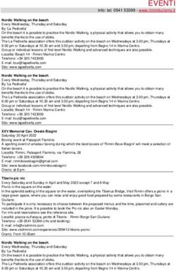 EVENTI info: tel. 0541 53399 - www.riminiturismo.it - Rimini turismo