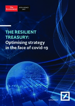 THE RESILIENT TREASURY: Optimising strategy in the face of covid-19 - SUPPORTED BY - flow - Deutsche Bank