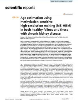 Age estimation using methylation sensitive high resolution melting (MS HRM) in both healthy felines and those with chronic kidney disease