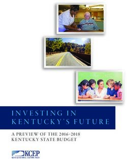INVESTING IN KENTUCKY'S FUTURE