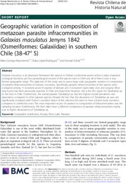 Geographic variation in composition of metazoan parasite infracommunities in Galaxias maculatus Jenyns 1842 (Osmeriformes: Galaxiidae) in southern ...