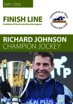 FINISH LINE RICHARD JOHNSON - CHAMPION JOCKEY - Cheltenham & Three Counties Race Club