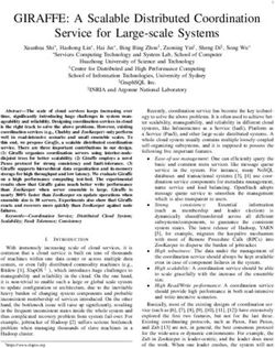 GIRAFFE: A Scalable Distributed Coordination Service for Large-scale Systems