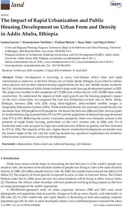 The Impact of Rapid Urbanization and Public Housing Development on Urban Form and Density in Addis Ababa, Ethiopia - MDPI