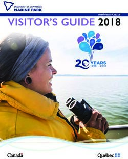 VISITOR'S GUIDE 2018 - Parc marin du Saguenay-Saint-Laurent