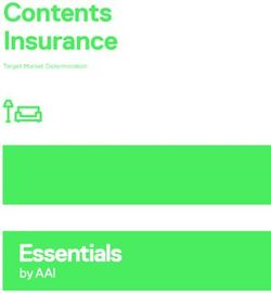 Contents Insurance Target Market Determination - Essentials by AAI