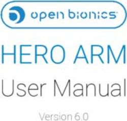 HERO ARM User Manual Version 6.0 - Open Bionics