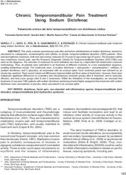 Chronic Temporomandibular Pain Treatment Using Sodium Diclofenac