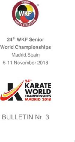 BULLETIN Nr. 3 - World Championships 24th WKF Senior - World Karate Federation