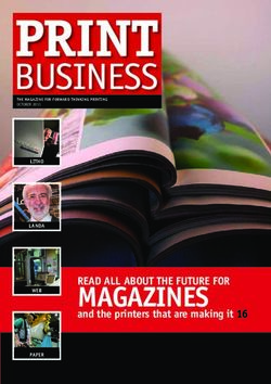 Magazines and the printers that are making it 16 - litho landa web paper - Print Business