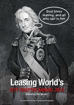 Leasing World's CITY CHATTER ANNUAL 2013 - God bless leasing, and all who sail in her - Industrial Investment Group