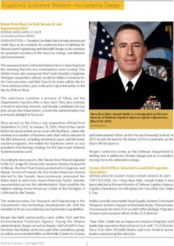 Acquisition & Sustainment Workforce-Key Leadership Changes - DAU